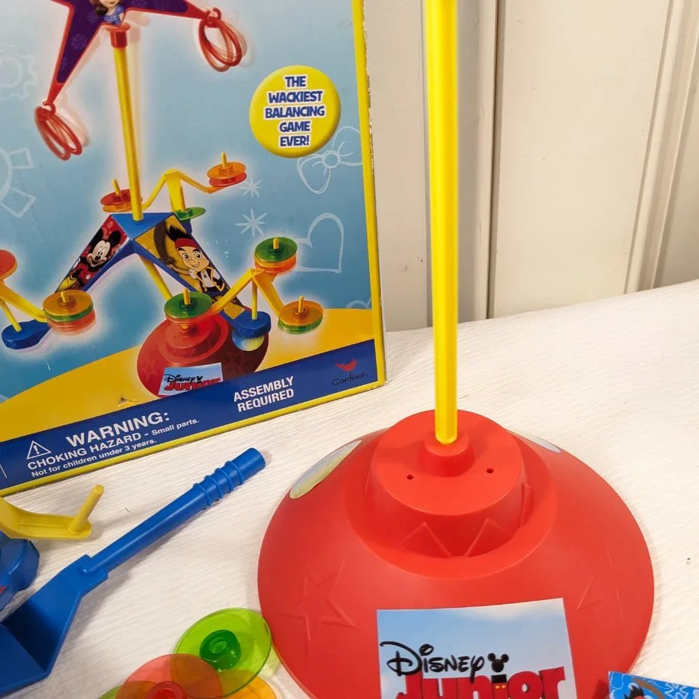 Disney Junior Tip It Balancing Game Mickey Mouse Doc McStuffins JR 2014 Cardinal